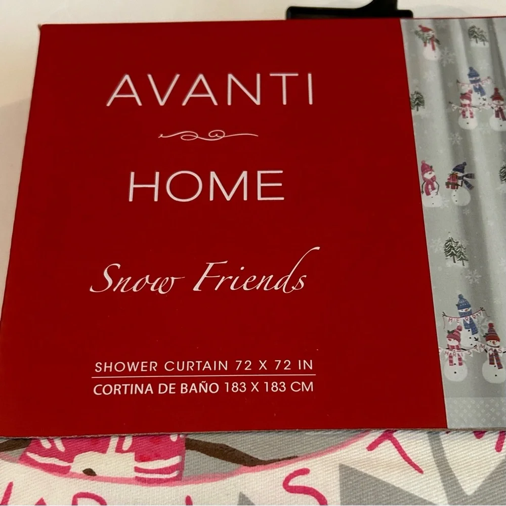 Avanti Home Merry Christmas Snowman Shower Curtain